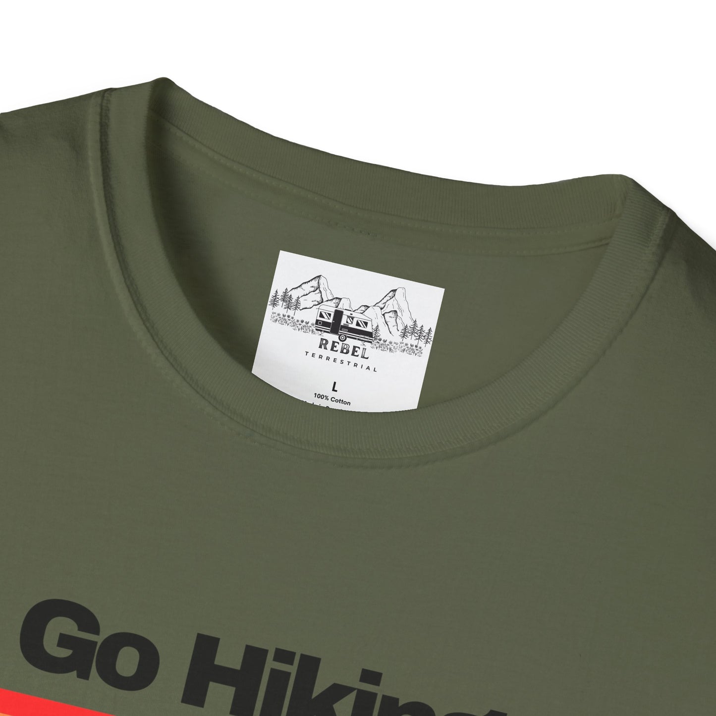 Go Hiking – Worst Case Scenario You Eat Your Friends | Retro Unisex Softstyle T-Shirt