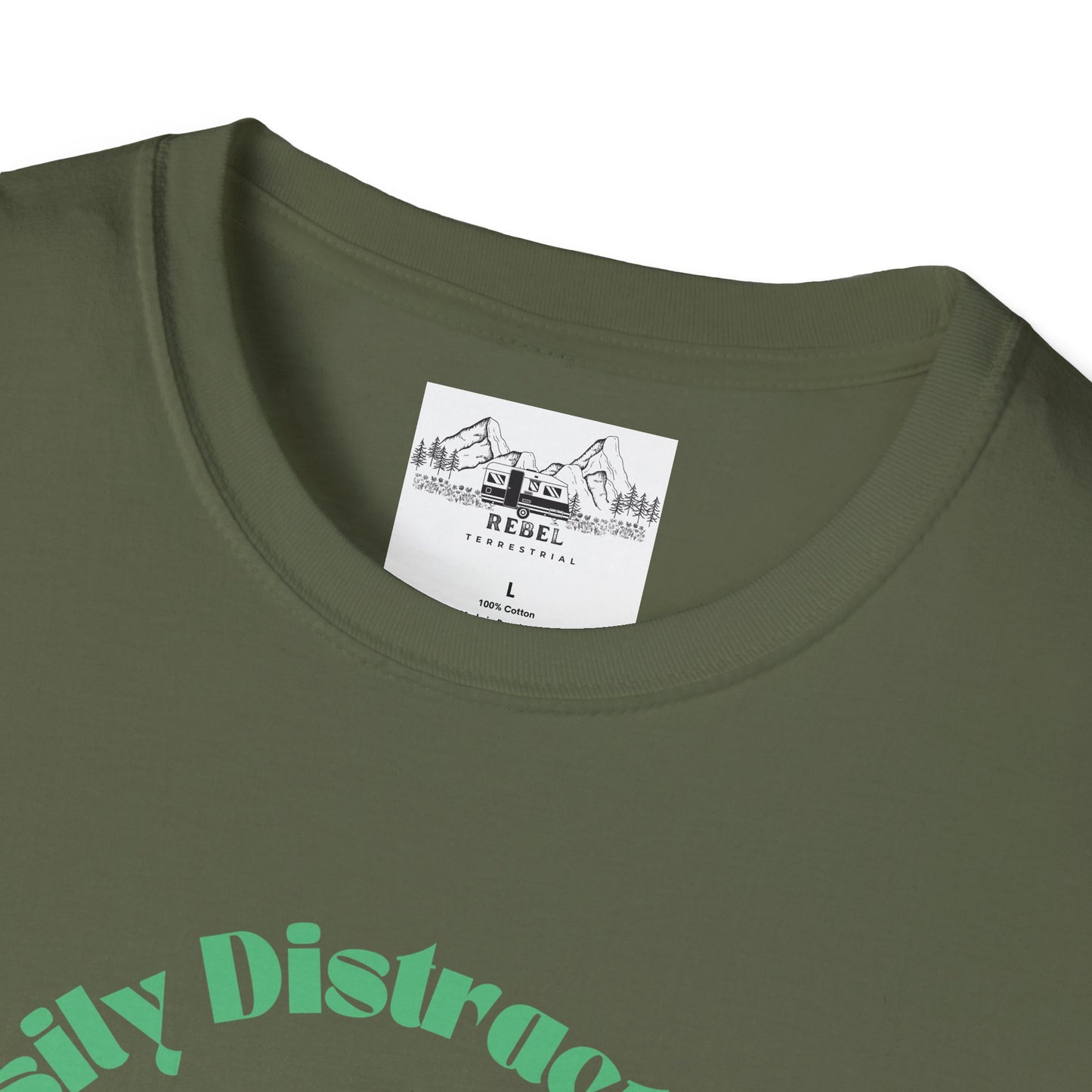 Easily Distracted by Mushrooms – Retro Mushroom Unisex T-Shirt