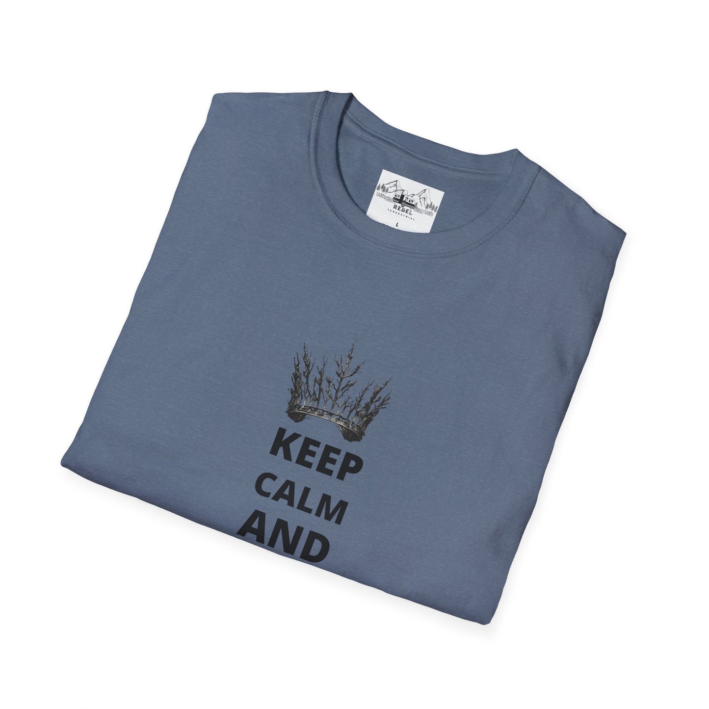 Keep Calm and Hike On | Tree Crown Unisex Softstyle T-Shirt