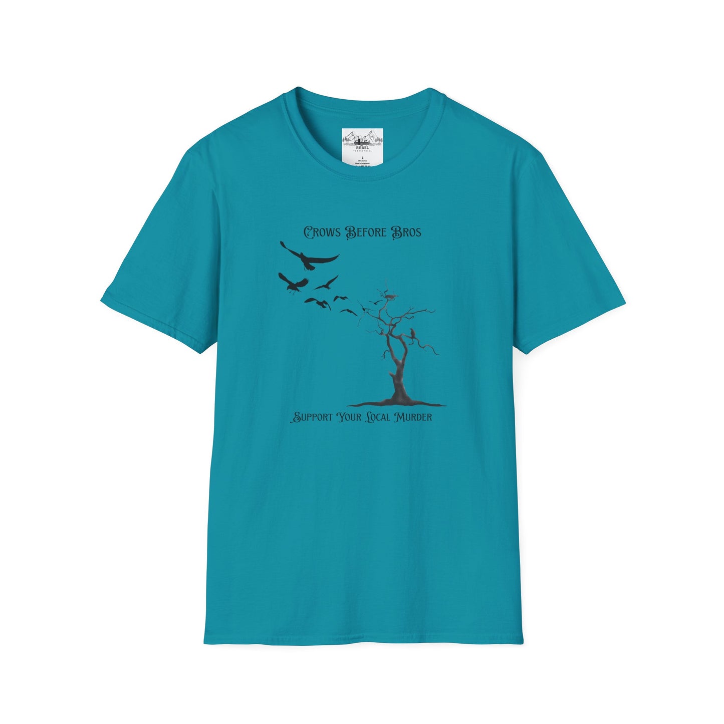 "Crows Before Bros" Unisex Softstyle T-Shirt