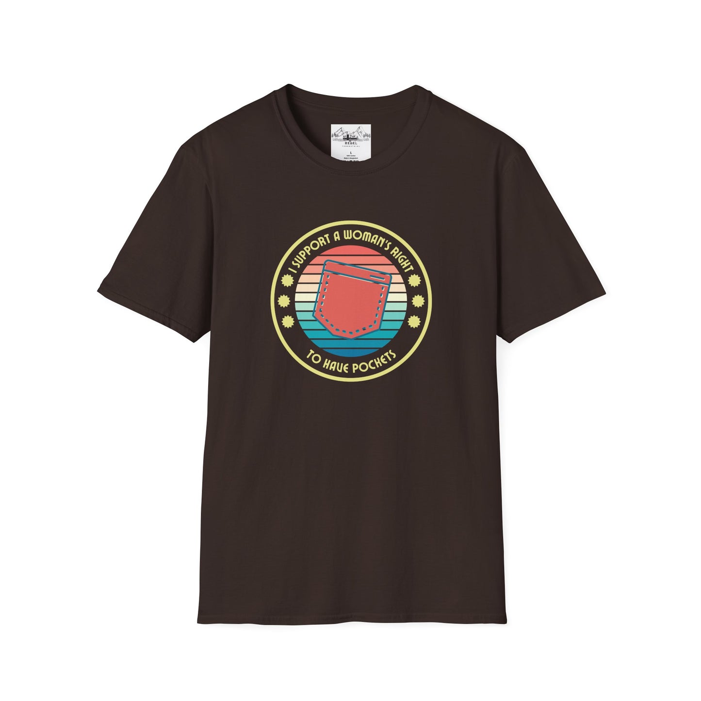 I Support a Woman’s Right to Have Pockets – Retro Tee