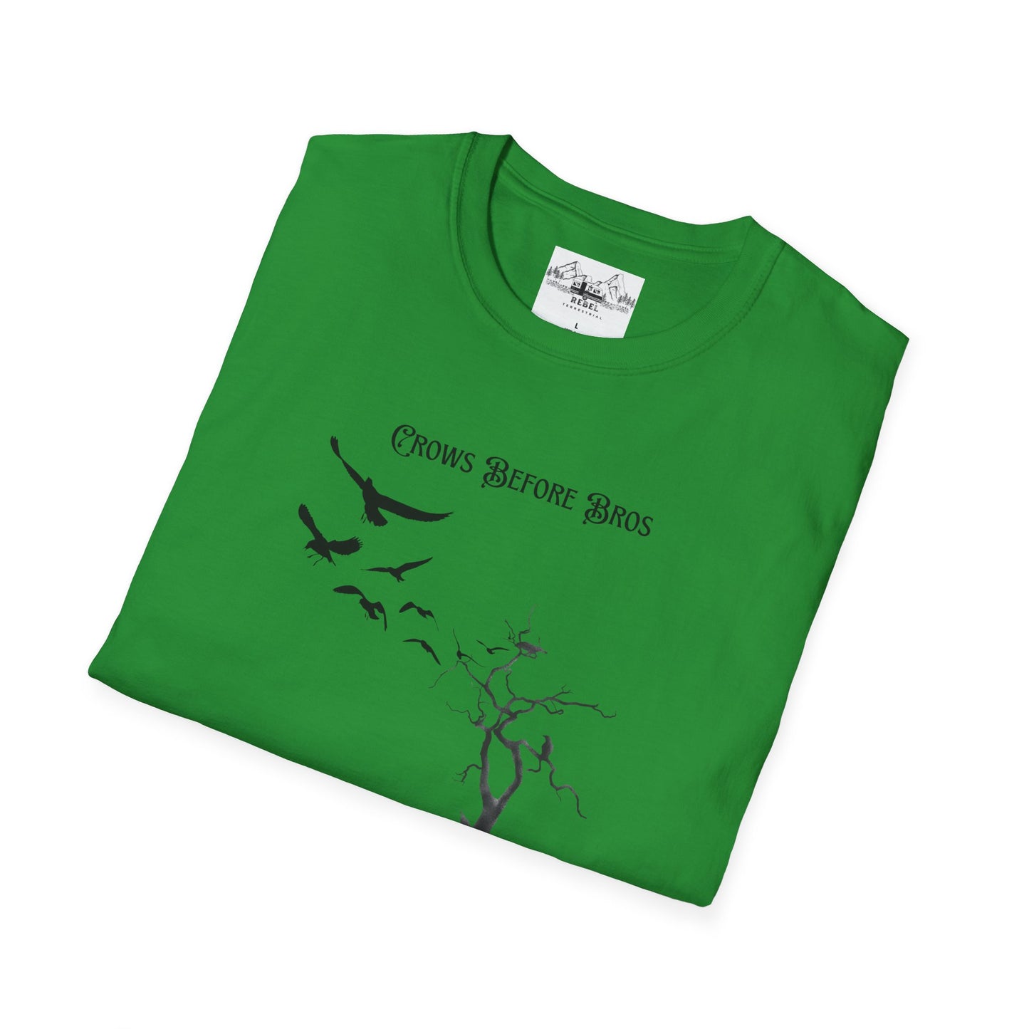 "Crows Before Bros" Unisex Softstyle T-Shirt