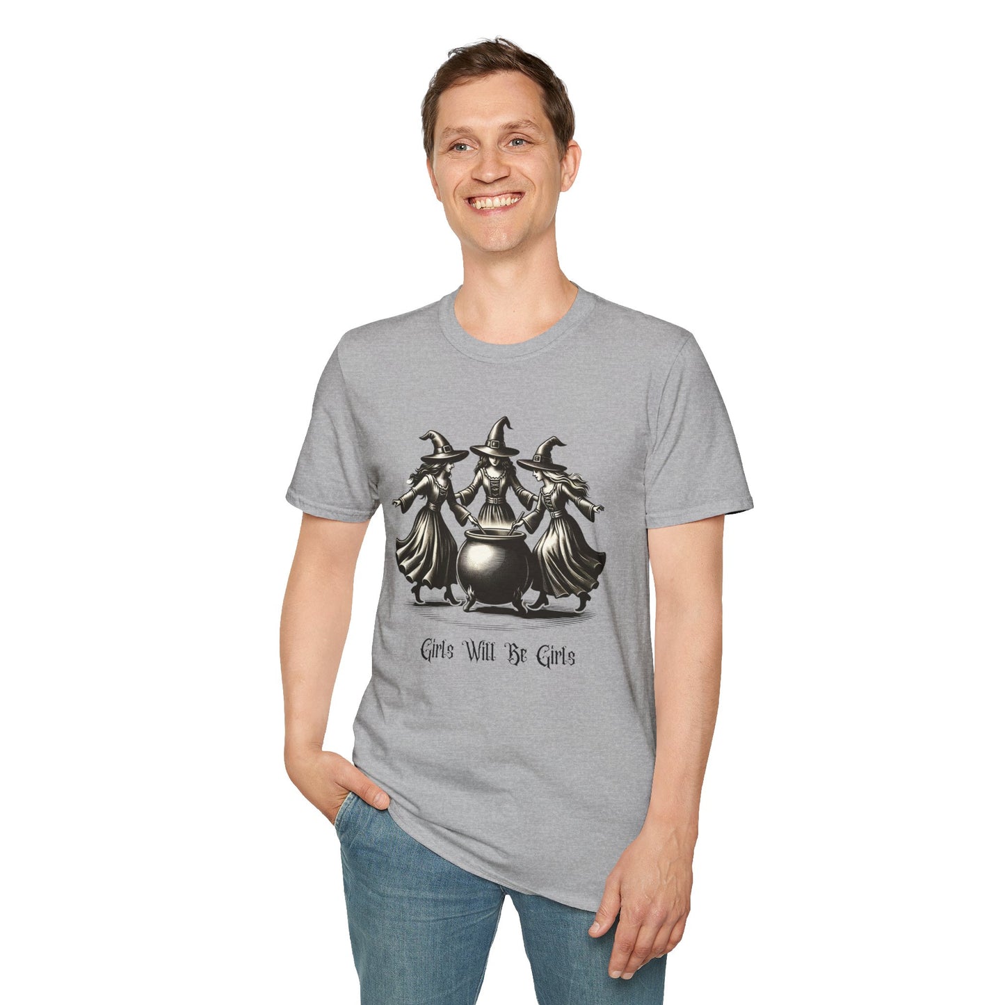 "Girls Will Be Girls" Witches Unisex T-Shirt
