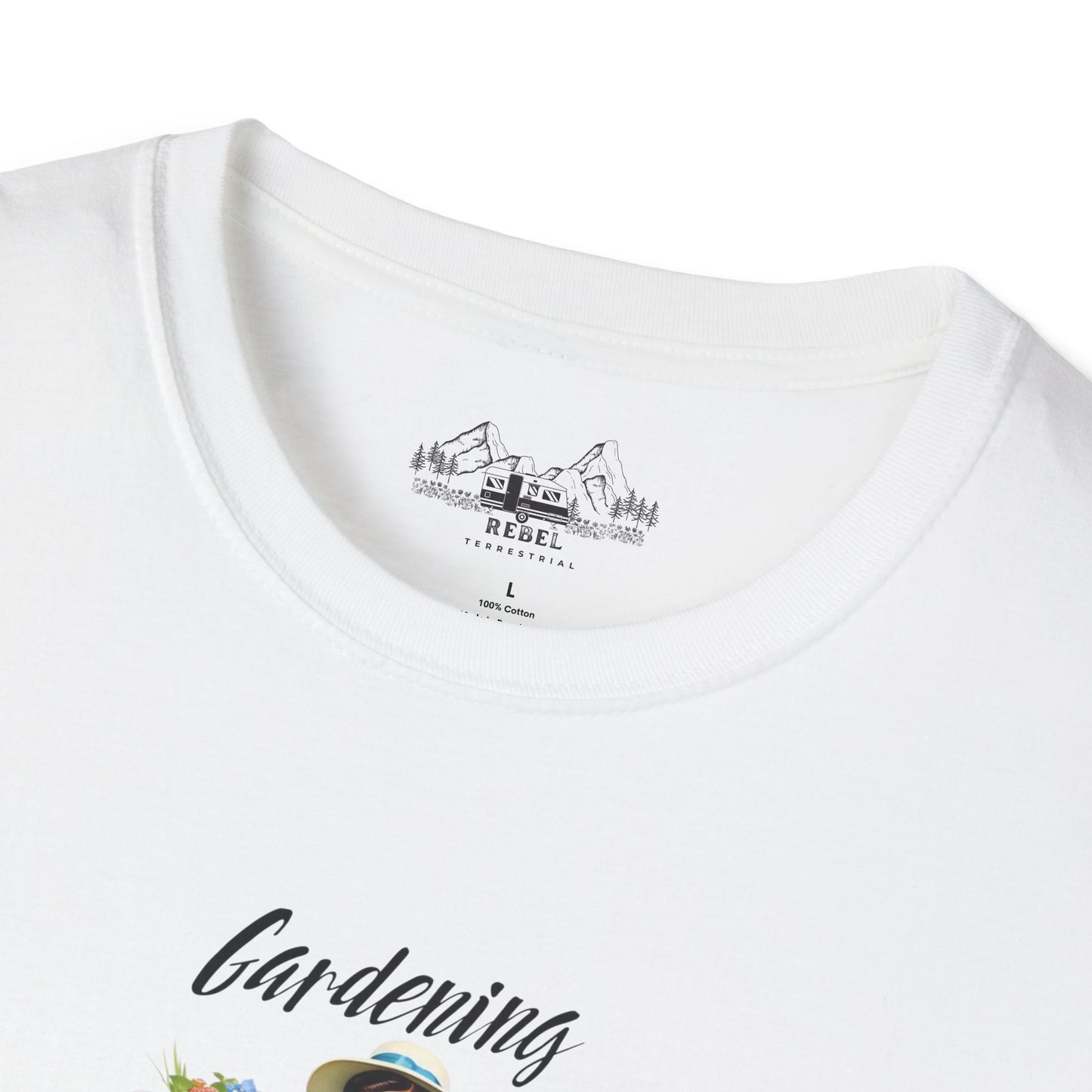 Gardening, Because Murder is Wrong – Vintage Humor T-Shirt