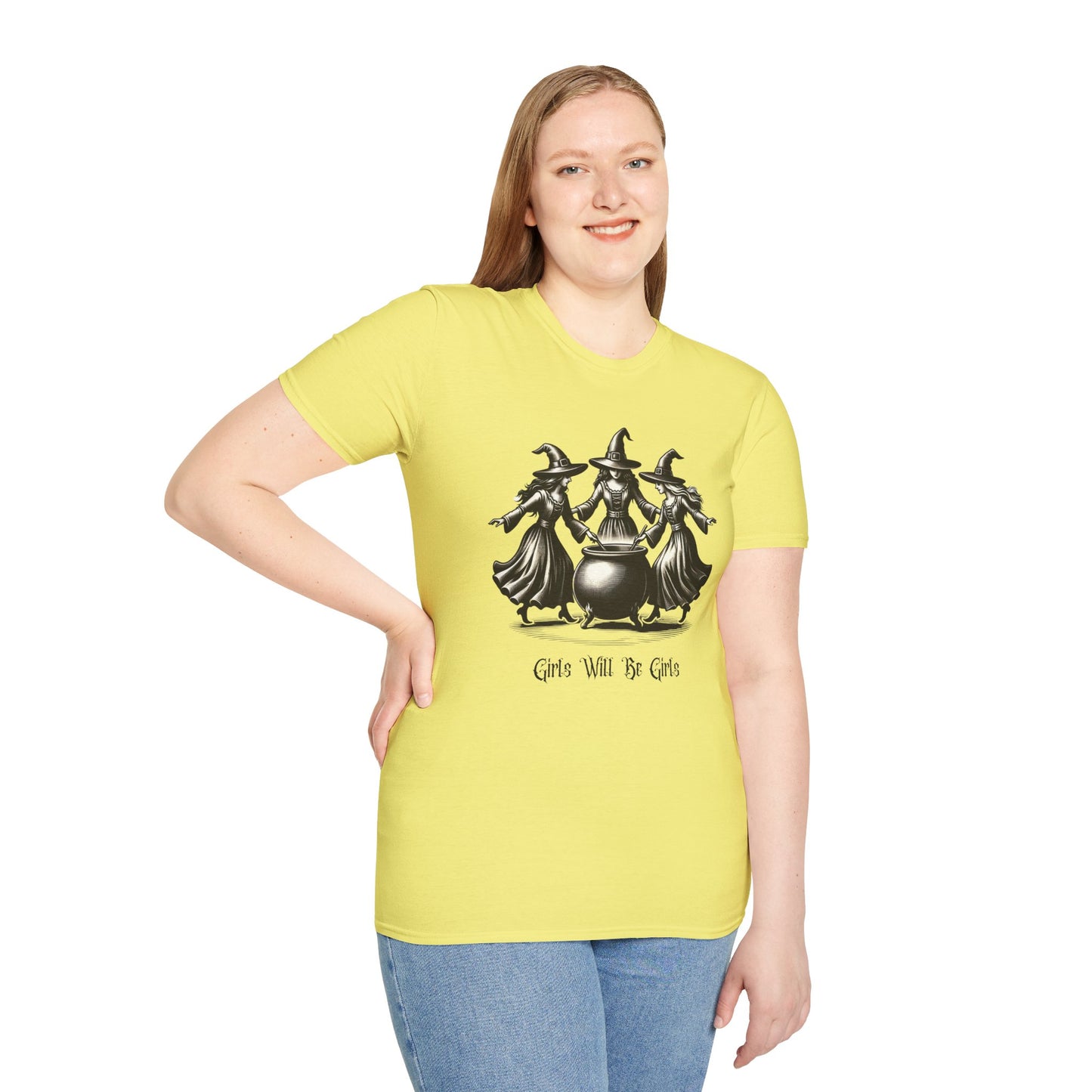 "Girls Will Be Girls" Witches Unisex T-Shirt