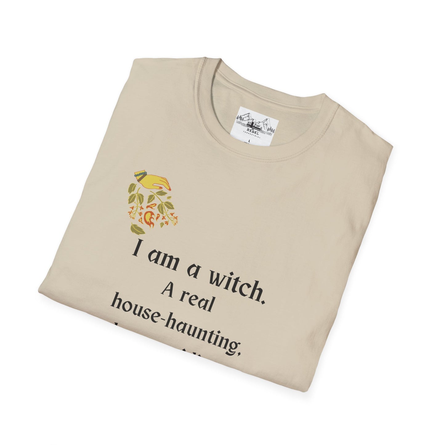 The Real Witch Cauldron & Broom Unisex T-Shirt