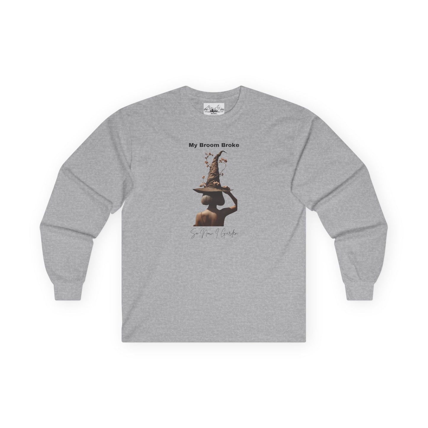 My Broom Broke Long Sleeve Tee - Fun Unisex Shirt for Halloween & Witch Lovers