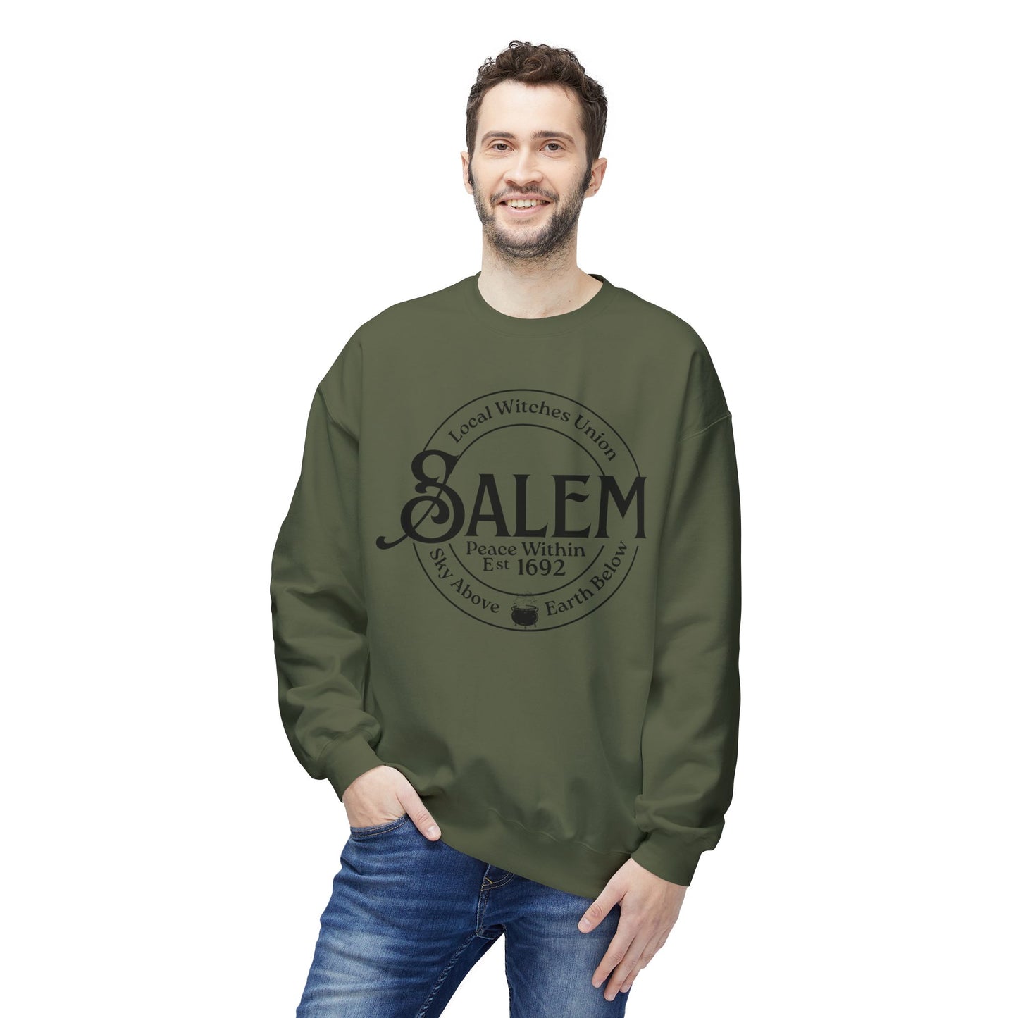 Salem Local Witches Union Midweight Fleece Sweatshirt