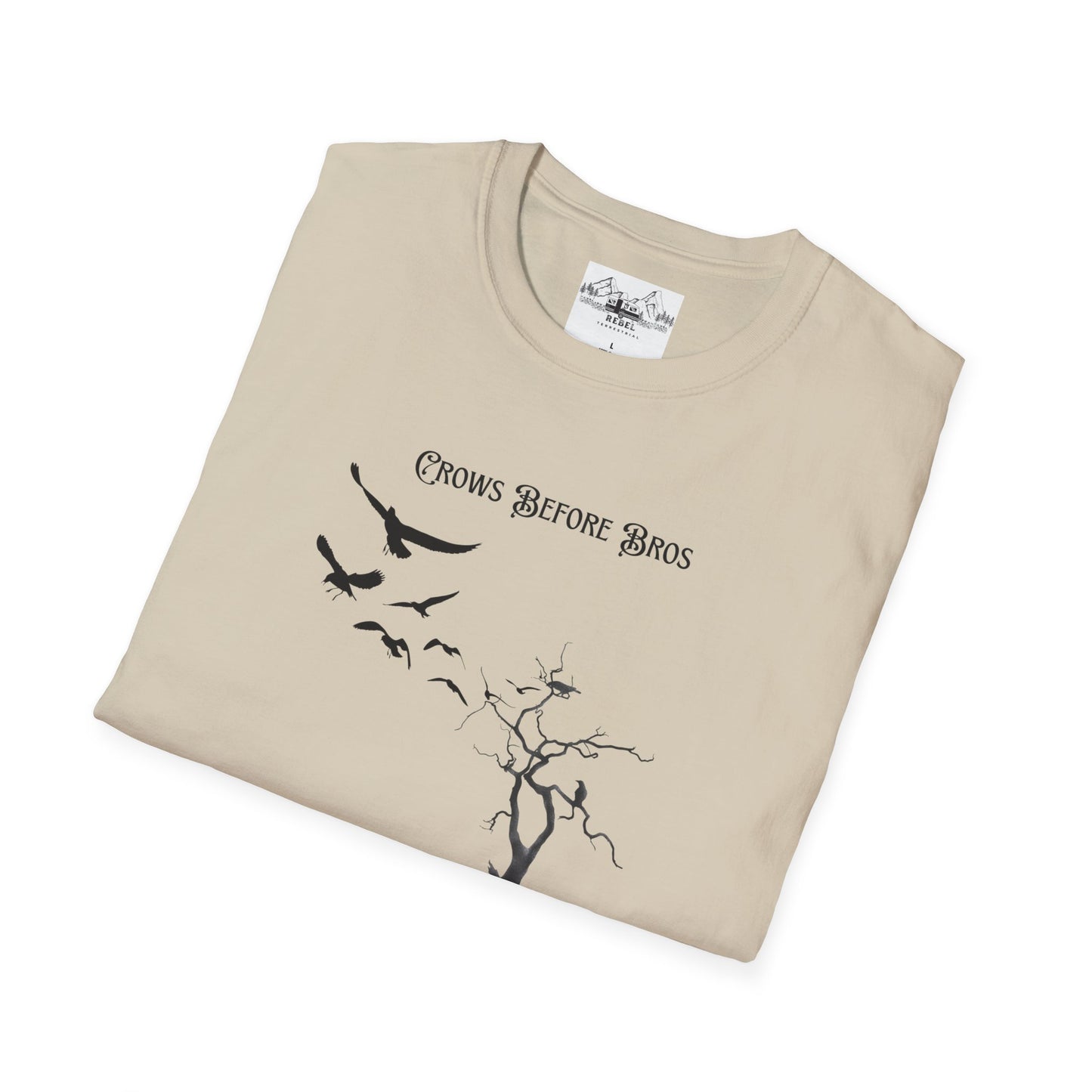 "Crows Before Bros" Unisex Softstyle T-Shirt