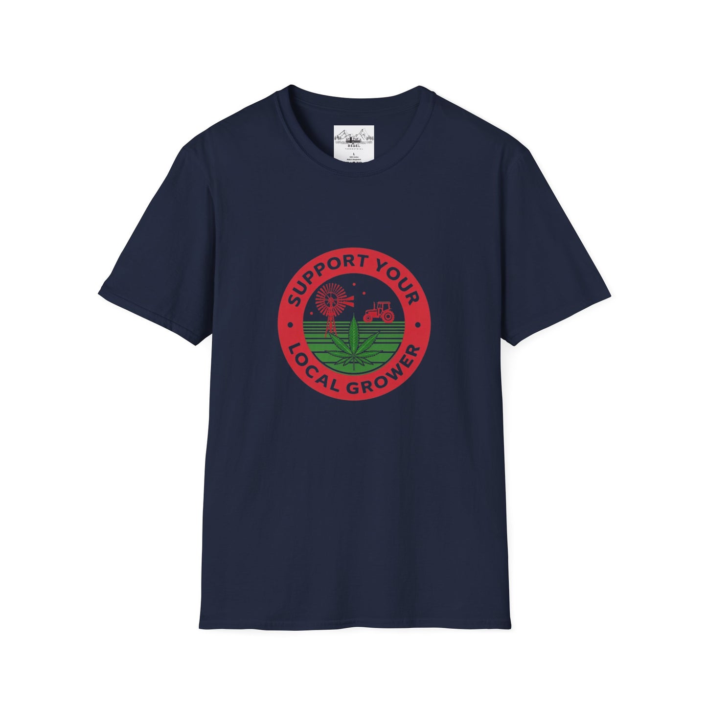 Support Your Local Grower T-Shirt – Unisex Softstyle Tee for Cannabis Advocates & Farm Fans