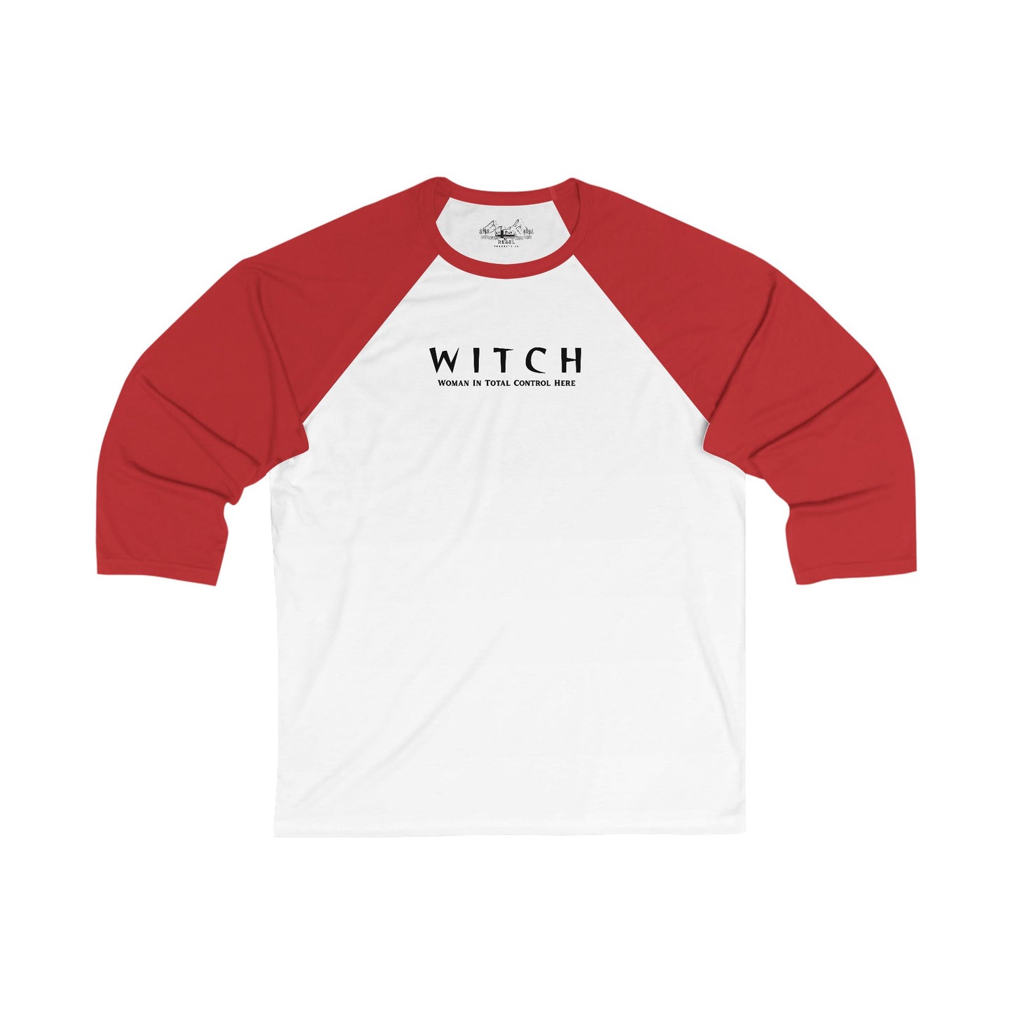 WITCH - Woman In Total Control Here Unisex 3/4 Sleeve Baseball Tee