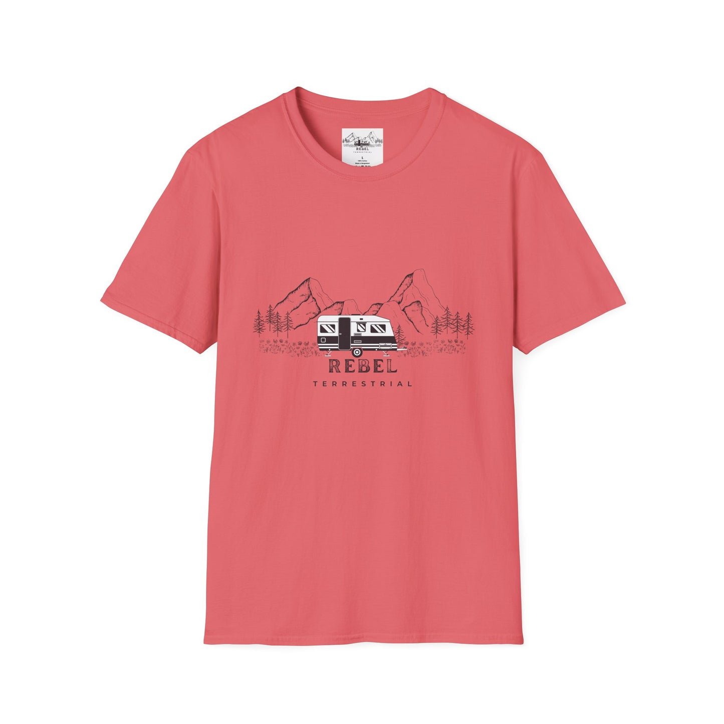 Rebel Terrestrial Mountain RV T-Shirt – For Nomads, Rebels, and Outdoor Souls