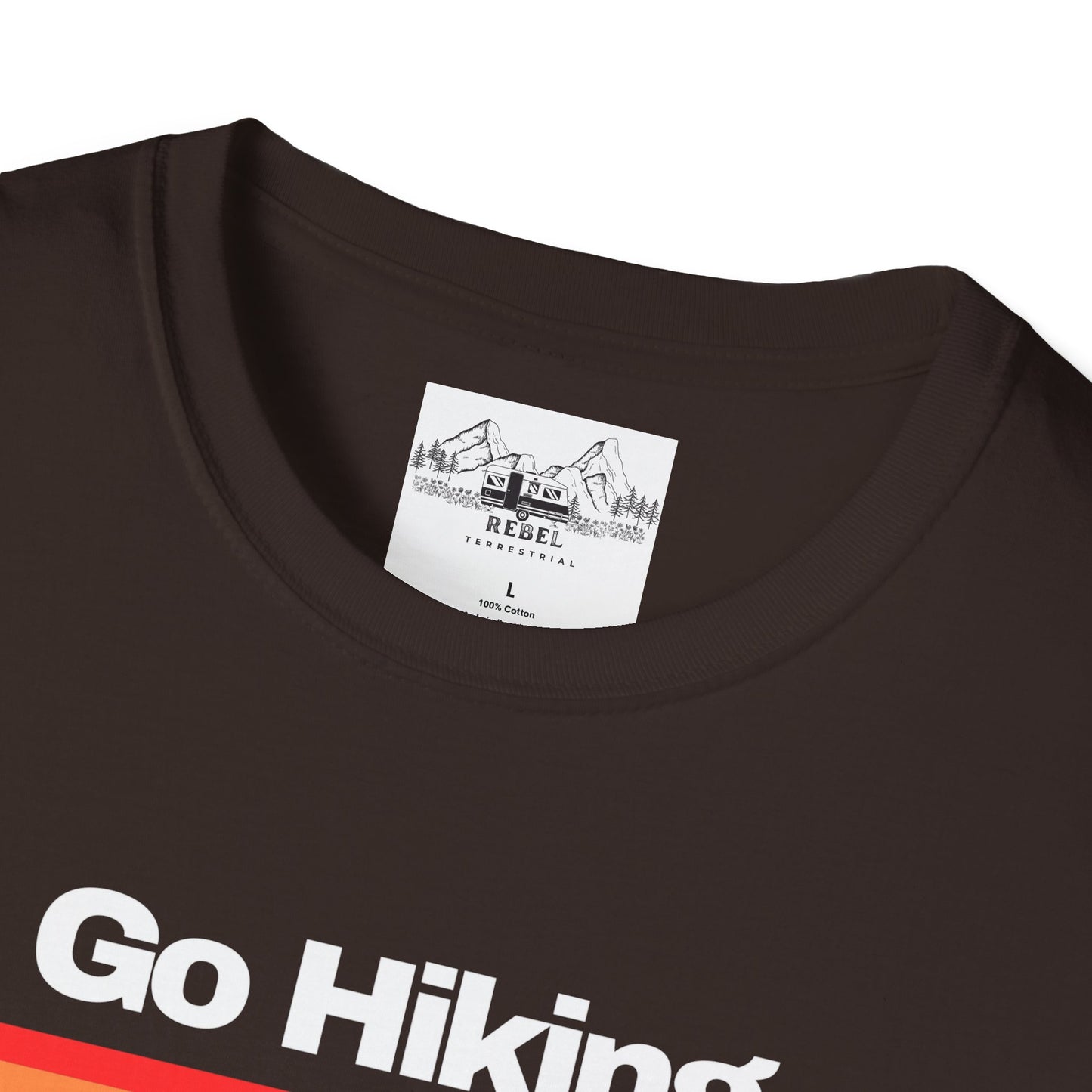 Go Hiking – Worst Case Scenario You Eat Your Friends | Retro Unisex Softstyle T-Shirt