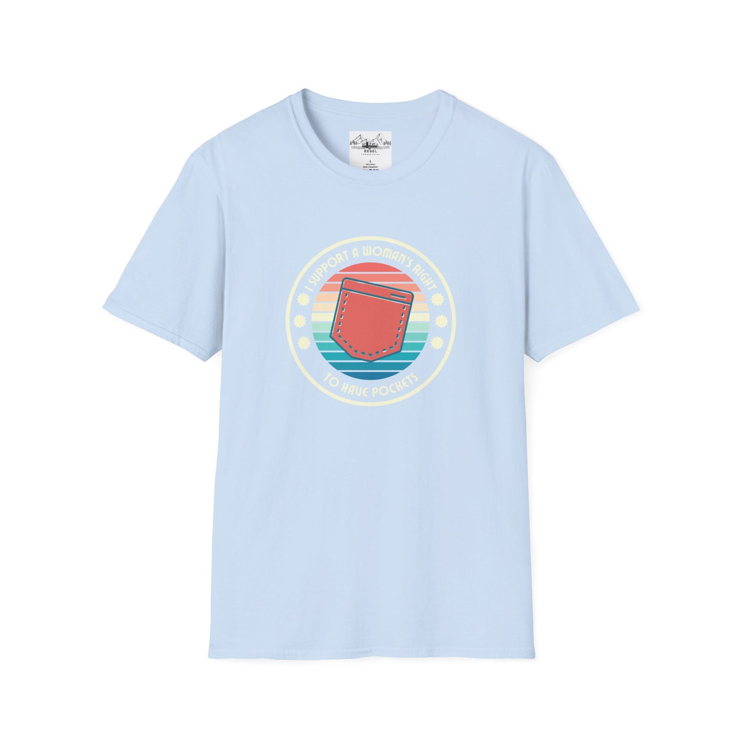 I Support a Woman’s Right to Have Pockets – Retro Tee