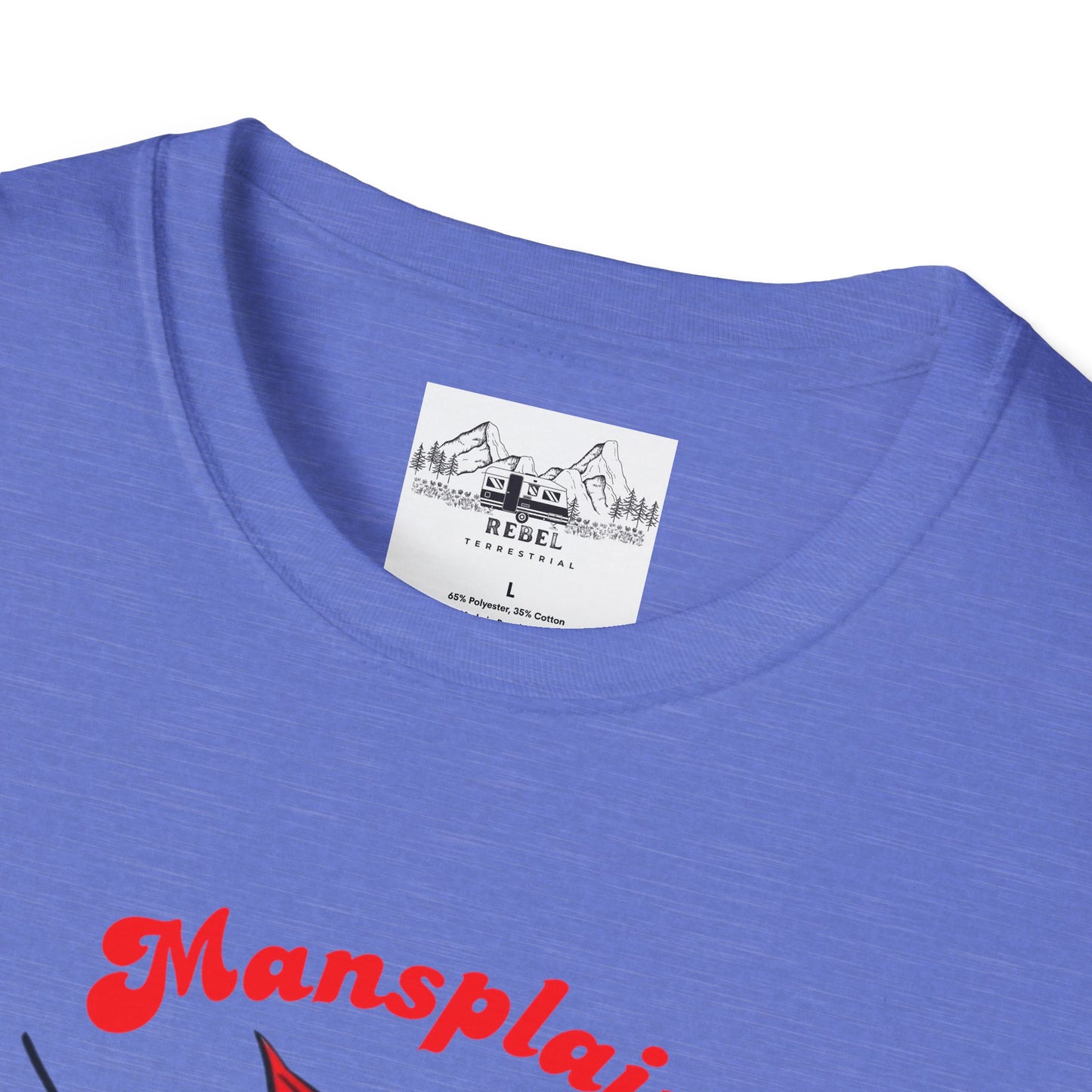 Mansplain Elsewhere - Vintage Feminist T-Shirt