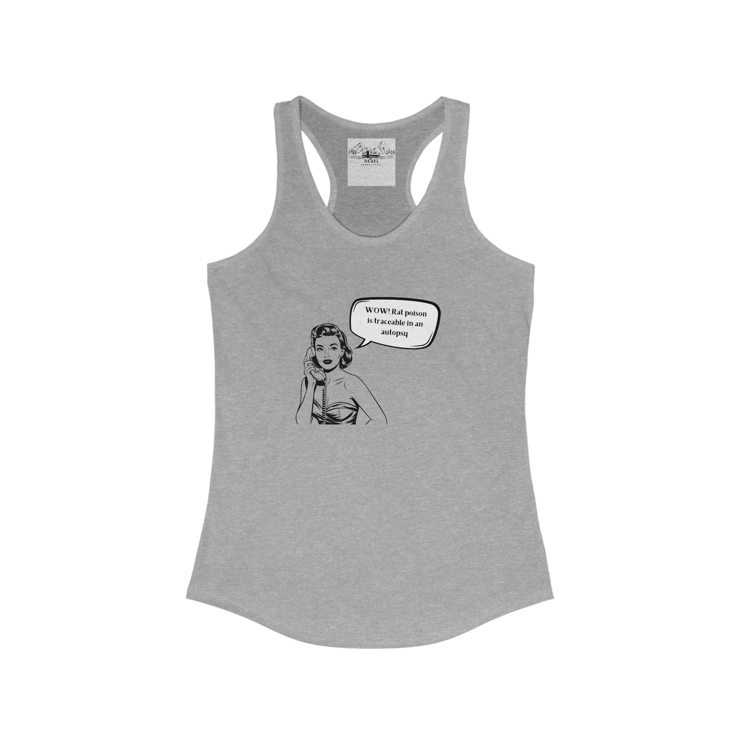 Wow! Rat Poison Is Traceable in an Autopsy – Women’s Racerback Tank
