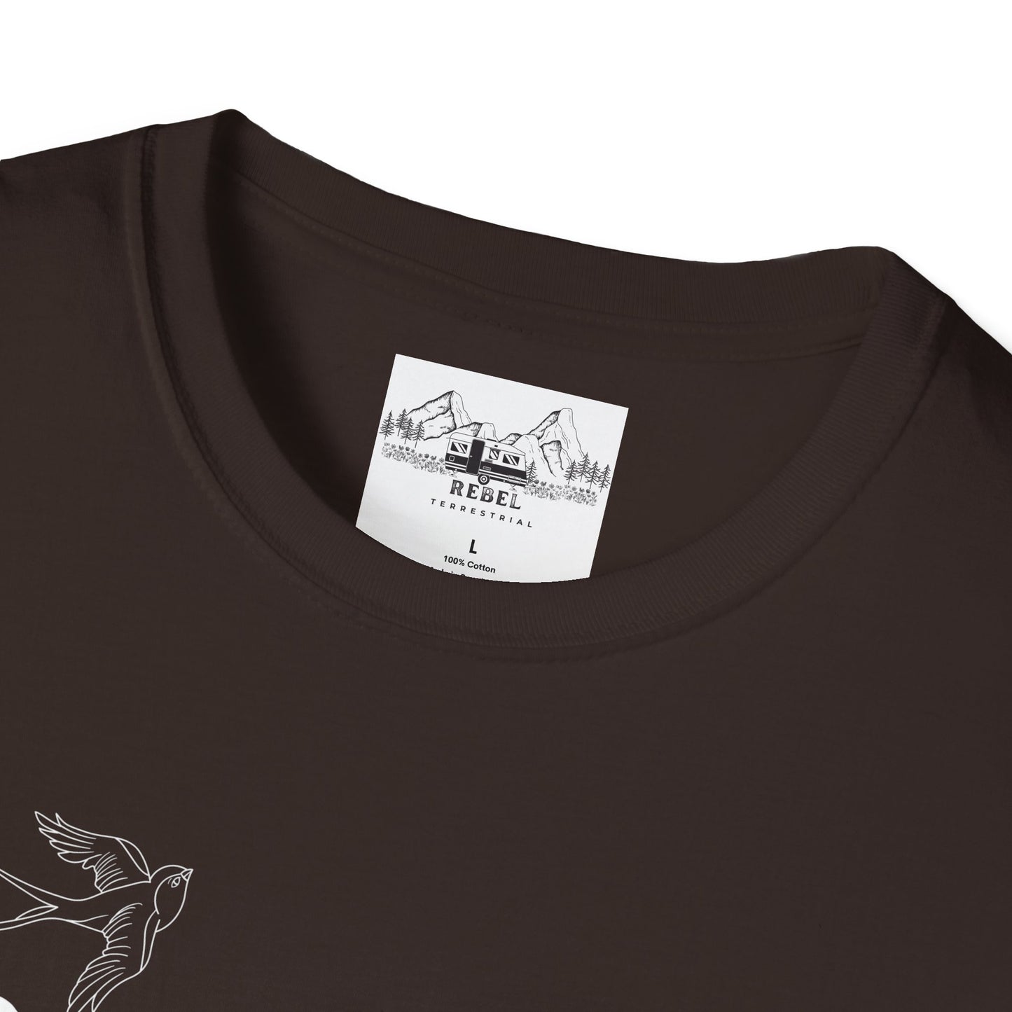 Jesus Loves You and Your Tattoos – Tattoo Dove & Heart T-Shirt