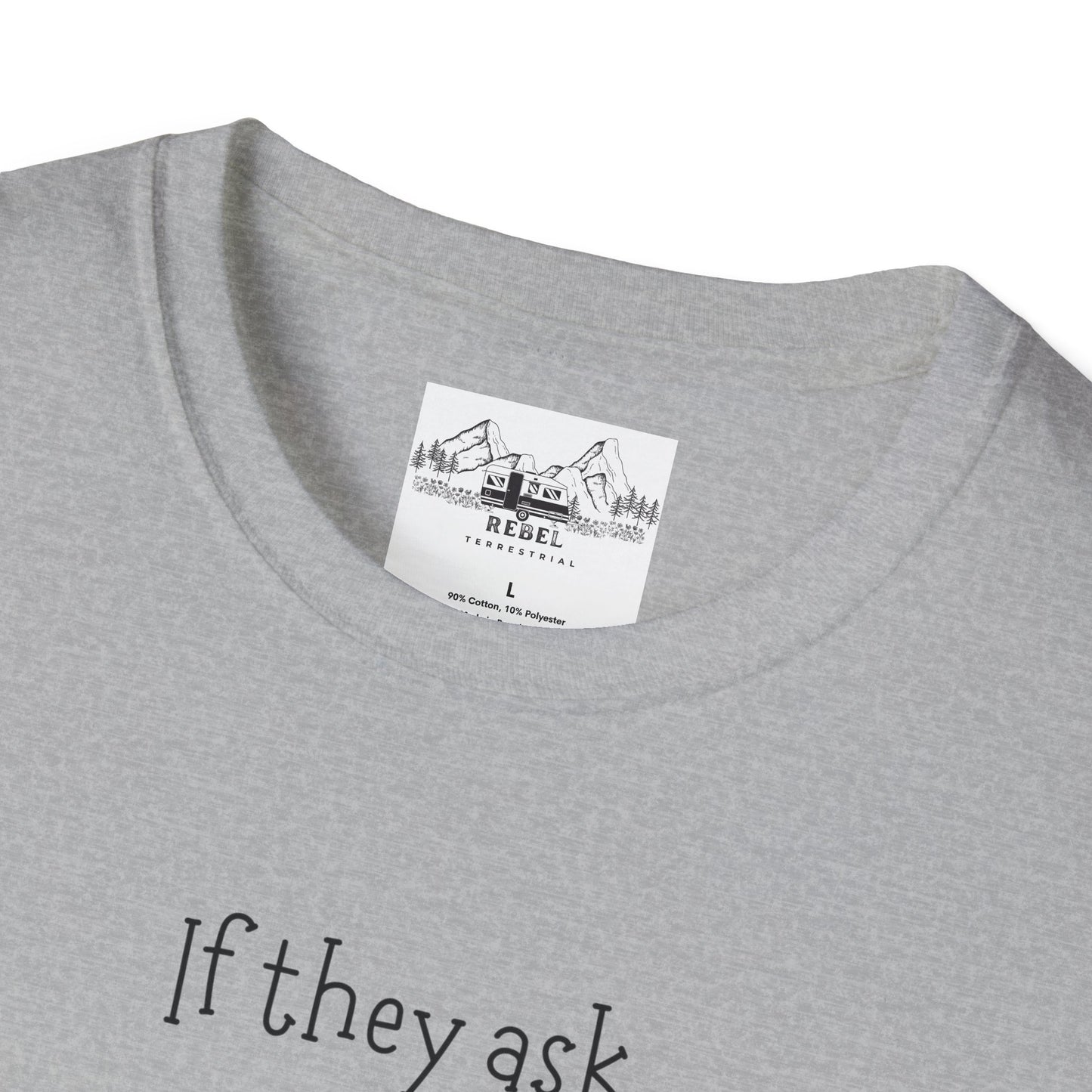 If They Ask You Never Saw Me – Bigfoot Banana T-Shirt | Unisex Softstyle Tee