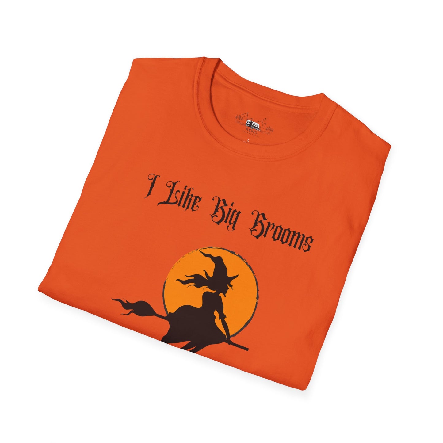 "I Like Big Brooms" Gothic Witch Unisex T-Shirt