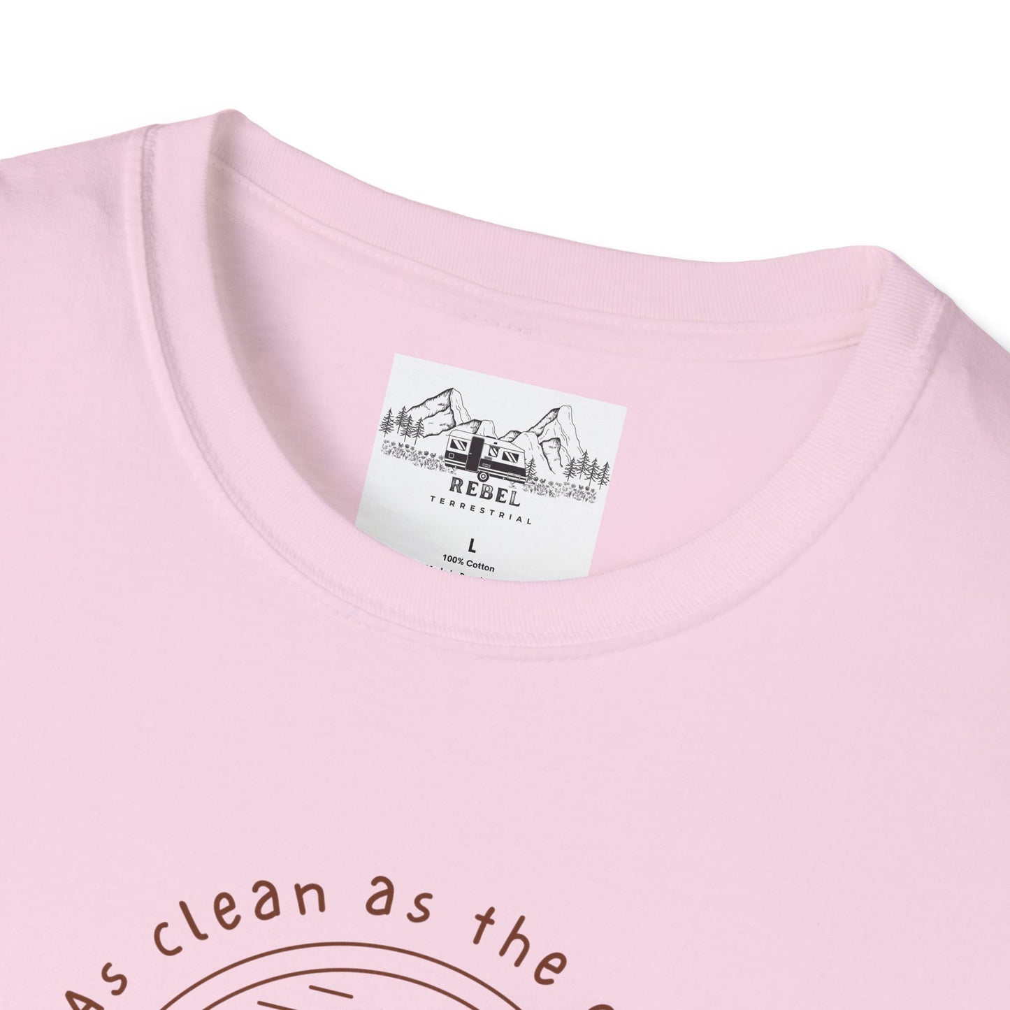 As Clean as the Creek I Bathed In – Mountain Creek Unisex Softstyle T-Shirt