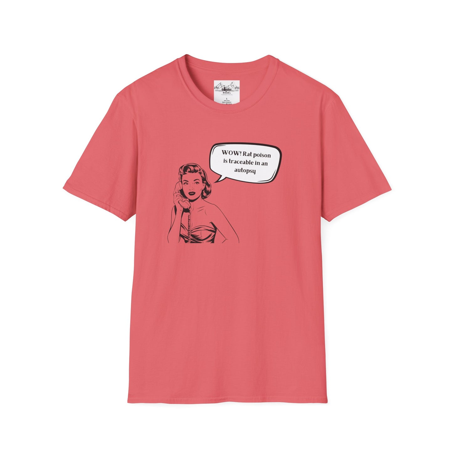 WOW! Rat Poison is Traceable in an Autopsy – Vintage Dark Humor T-Shirt