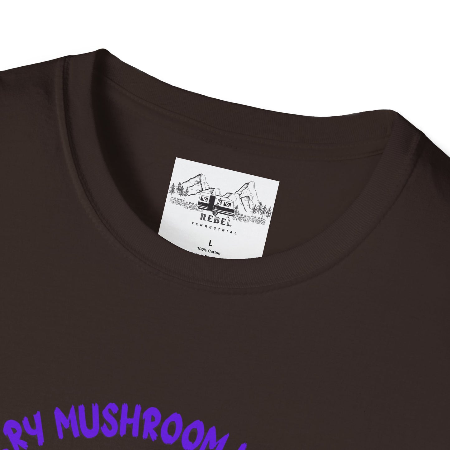 Psychedelic Mushrooms "Every Mushroom is Edible (Some Only Once)" Unisex Softstyle T-Shirt