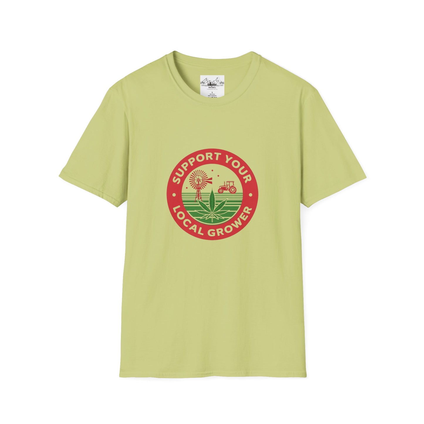 Support Your Local Grower T-Shirt – Unisex Softstyle Tee for Cannabis Advocates & Farm Fans