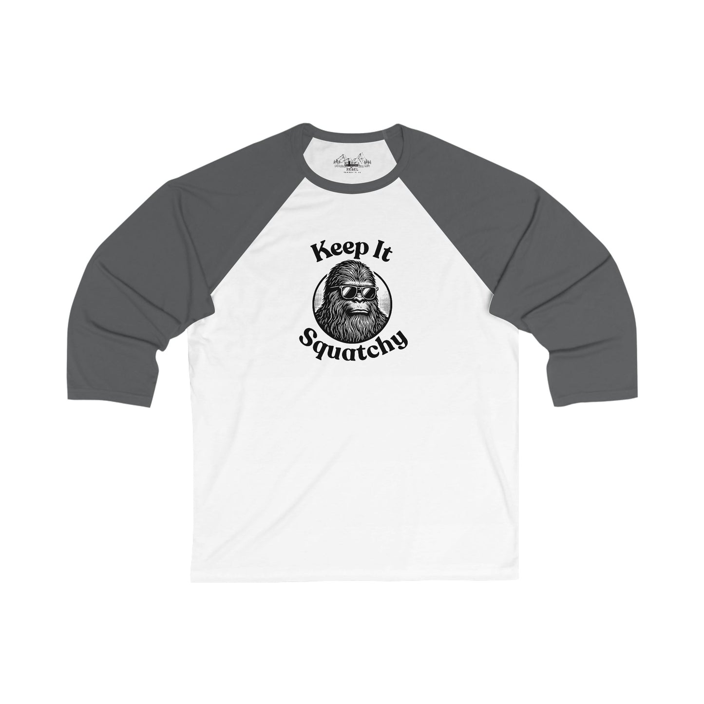 Keep It Squatchy | Bigfoot 3/4 Sleeve Baseball Tee