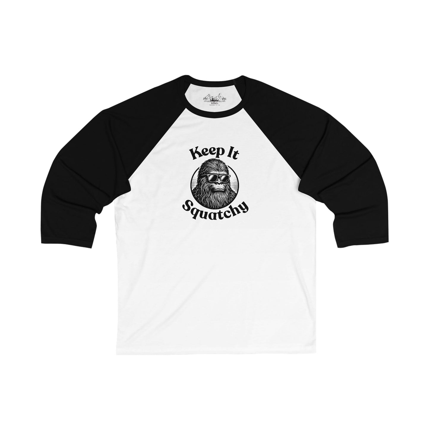Keep It Squatchy | Bigfoot 3/4 Sleeve Baseball Tee
