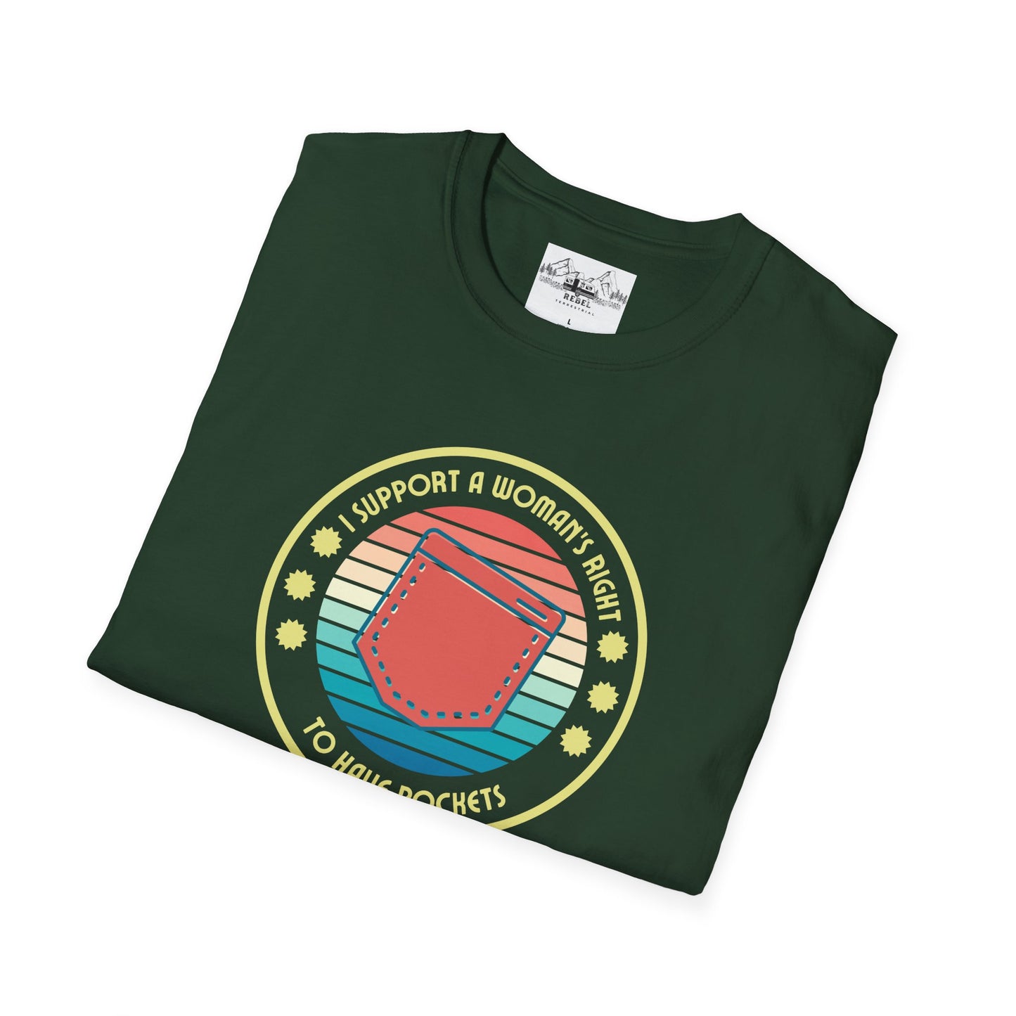 I Support a Woman’s Right to Have Pockets – Retro Tee