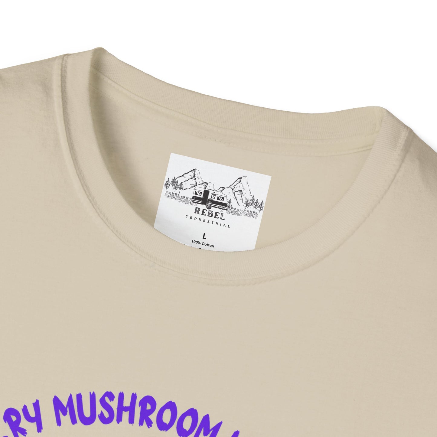 Psychedelic Mushrooms "Every Mushroom is Edible (Some Only Once)" Unisex Softstyle T-Shirt