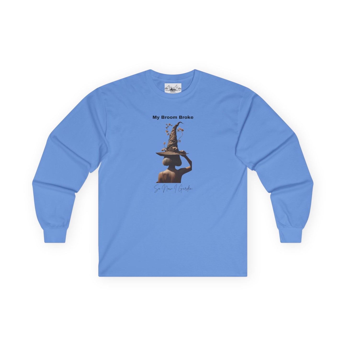 My Broom Broke Long Sleeve Tee - Fun Unisex Shirt for Halloween & Witch Lovers