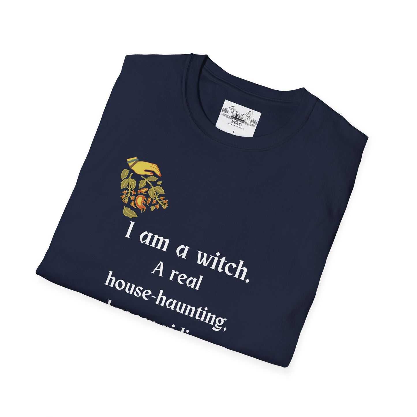 The Real Witch Cauldron & Broom Unisex T-Shirt