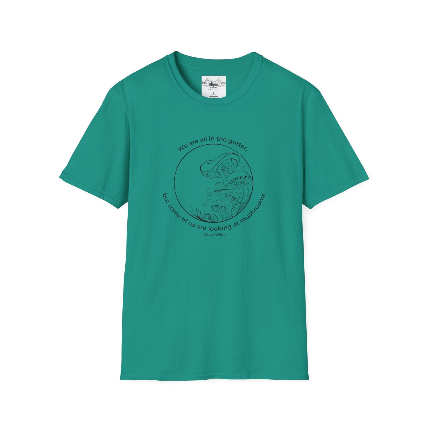 We Are All in the Gutter, But Some of Us Are Looking at Mushrooms – Unisex Softstyle T-Shirt