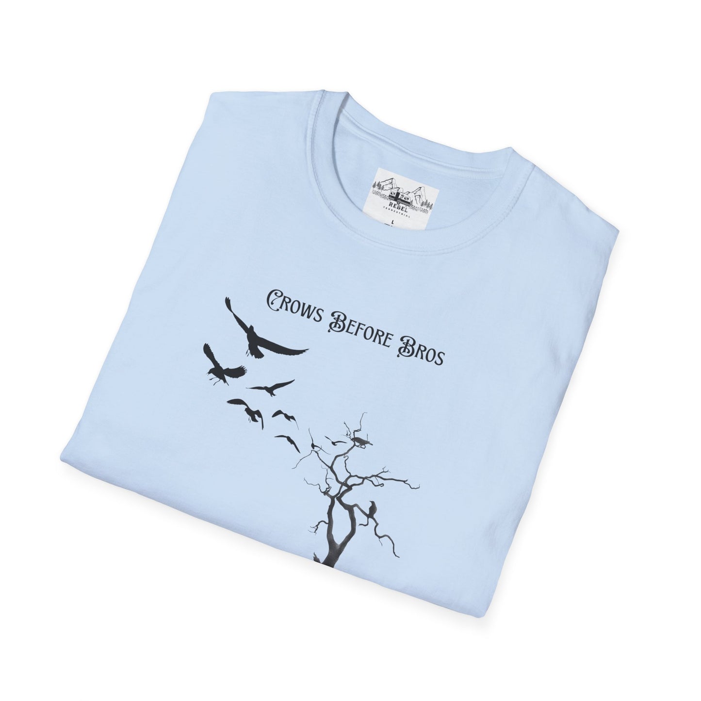 "Crows Before Bros" Unisex Softstyle T-Shirt
