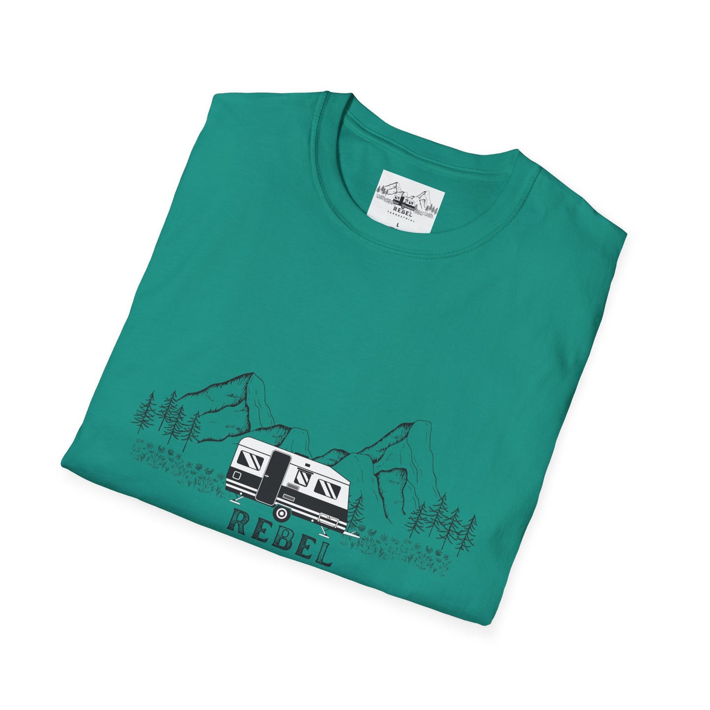 Rebel Terrestrial Mountain RV T-Shirt – For Nomads, Rebels, and Outdoor Souls