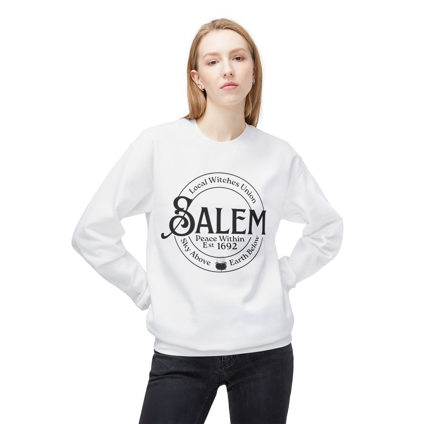 Salem Local Witches Union Midweight Fleece Sweatshirt