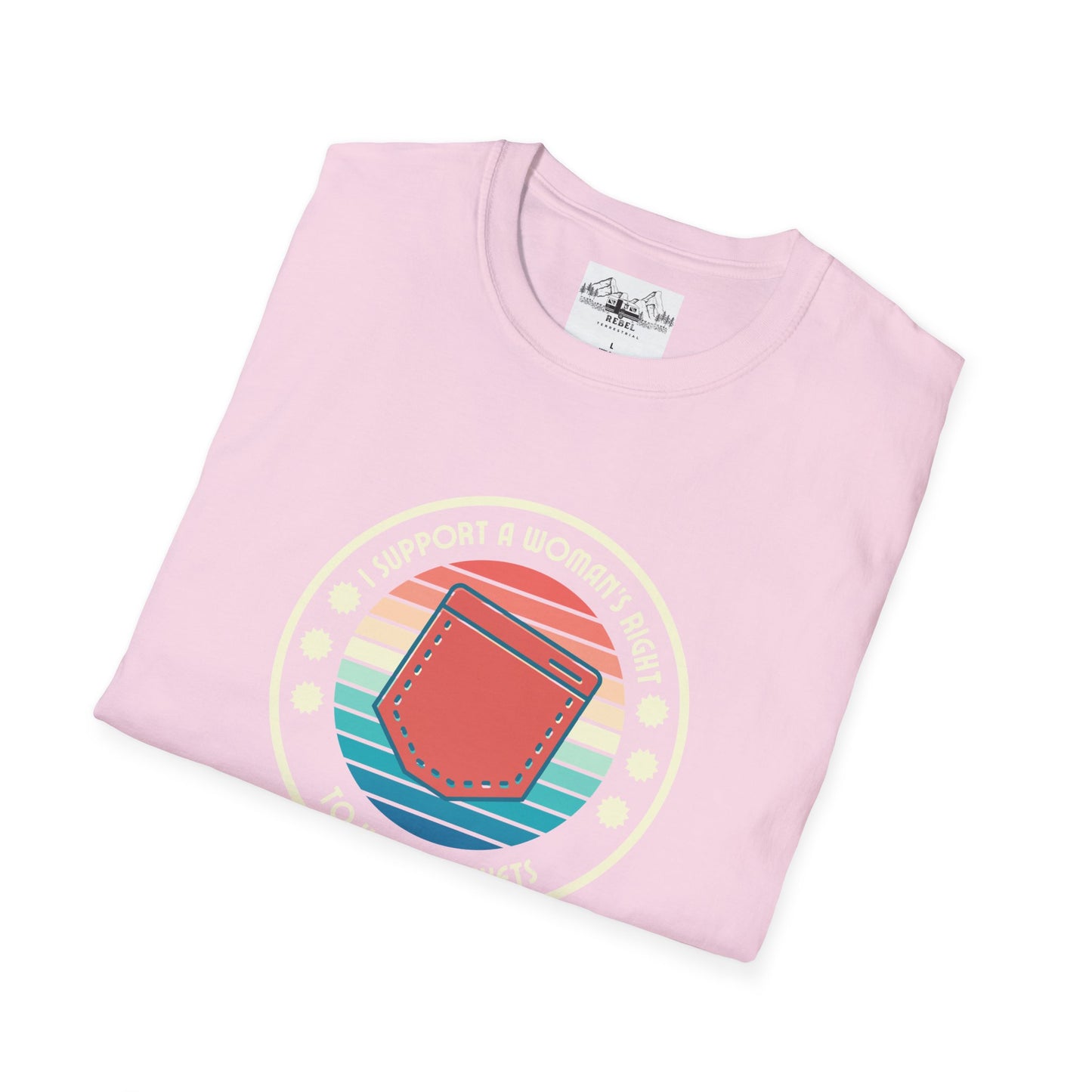 I Support a Woman’s Right to Have Pockets – Retro Tee