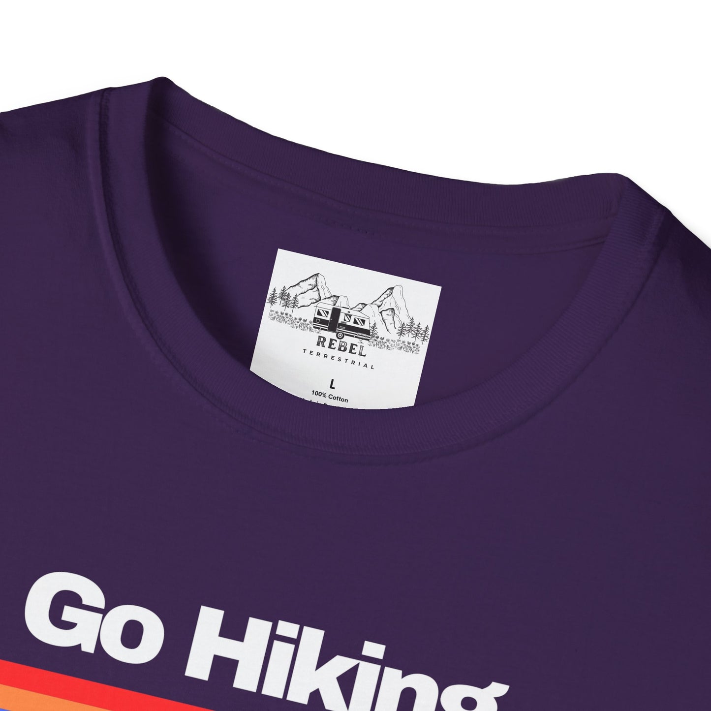 Go Hiking – Worst Case Scenario You Eat Your Friends | Retro Unisex Softstyle T-Shirt