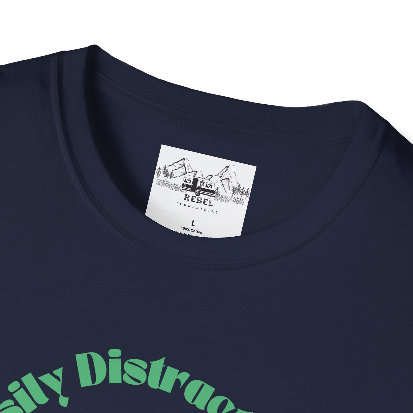 Easily Distracted by Mushrooms – Retro Mushroom Unisex T-Shirt