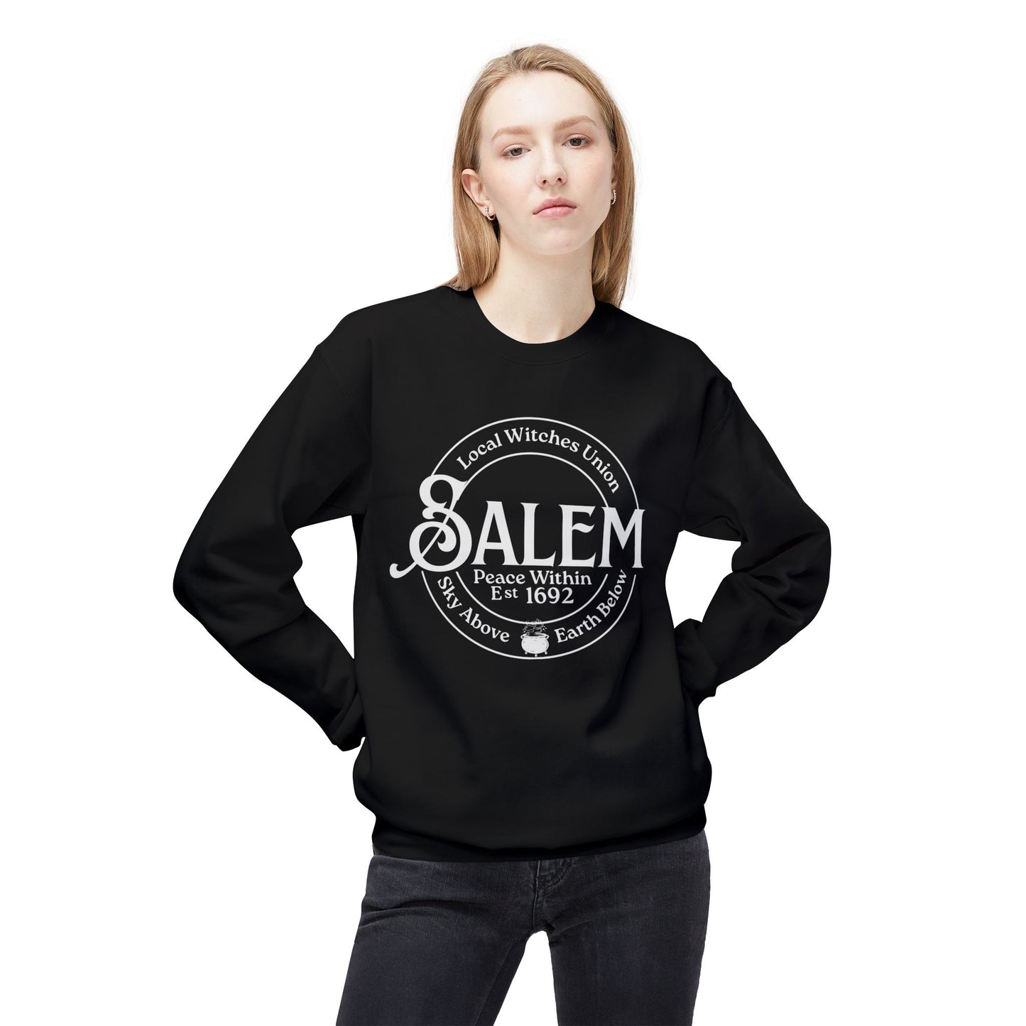 Salem Local Witches Union Midweight Fleece Sweatshirt
