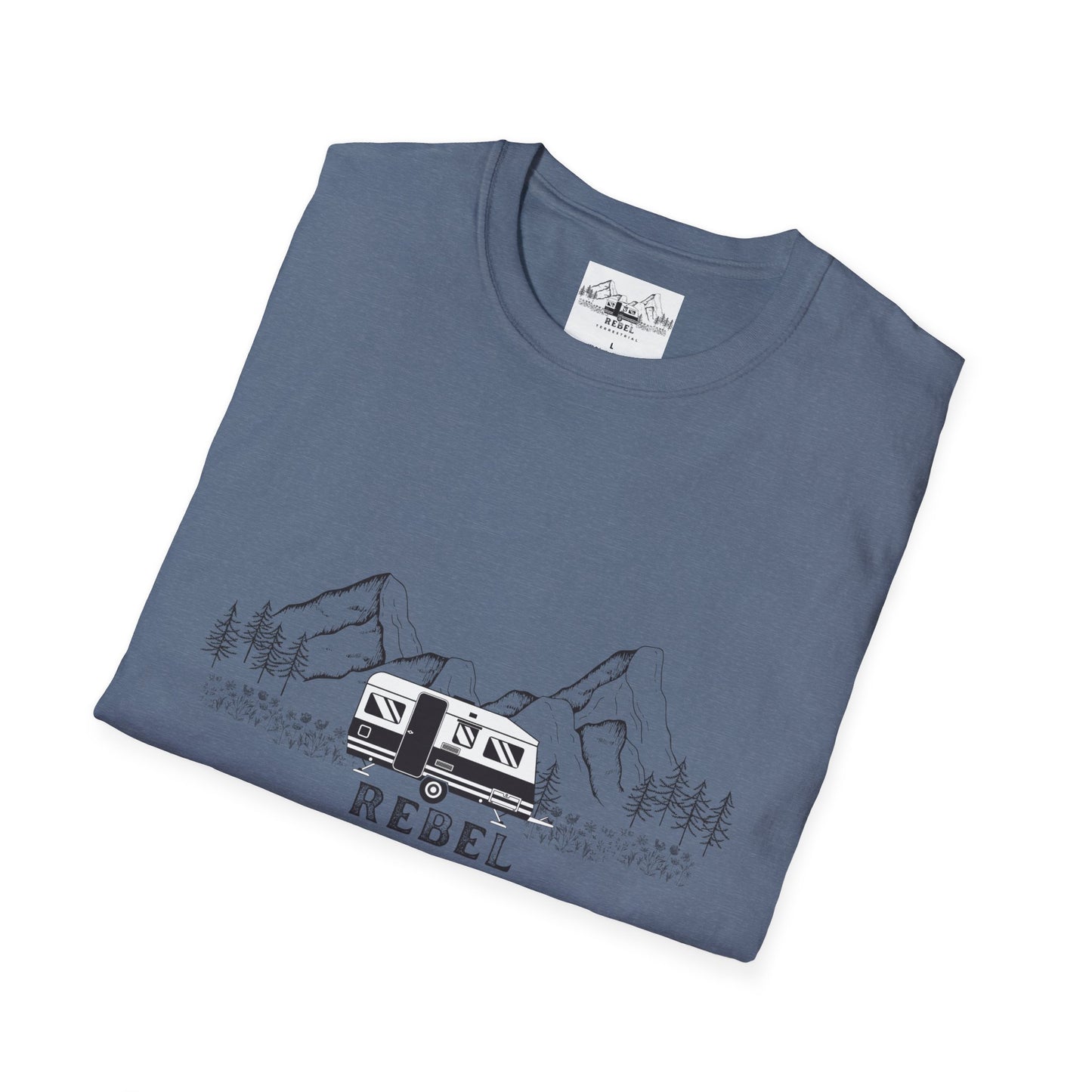 Rebel Terrestrial Mountain RV T-Shirt – For Nomads, Rebels, and Outdoor Souls
