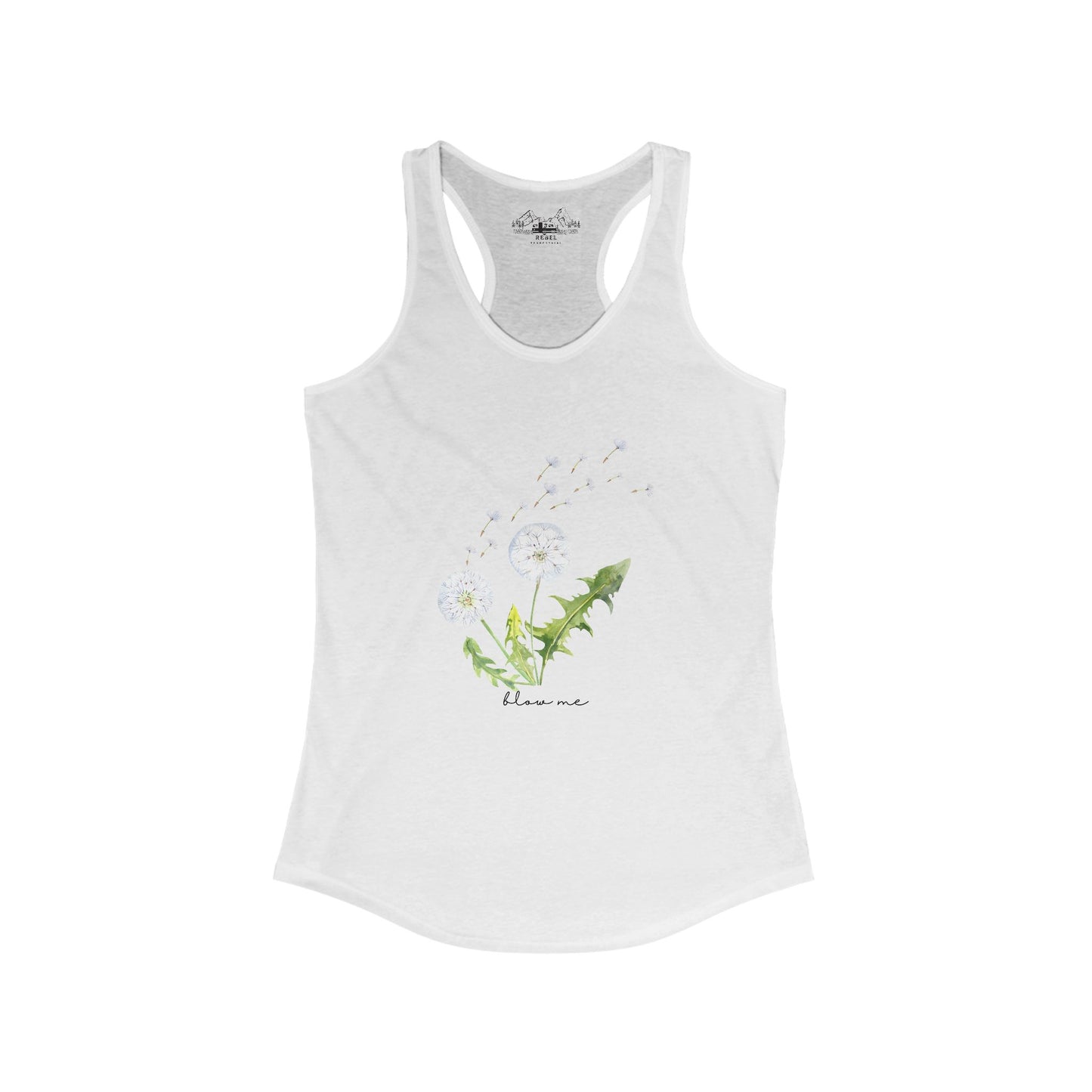 blow me – Women’s Racerback Tank