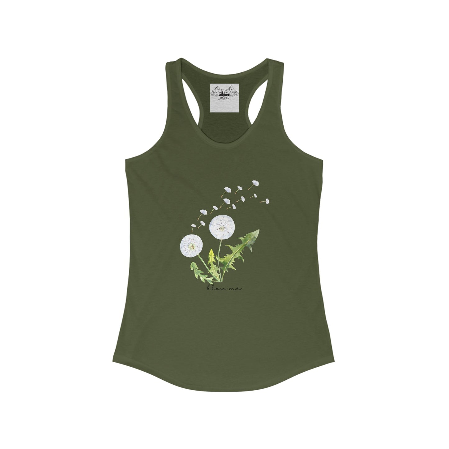 blow me – Women’s Racerback Tank