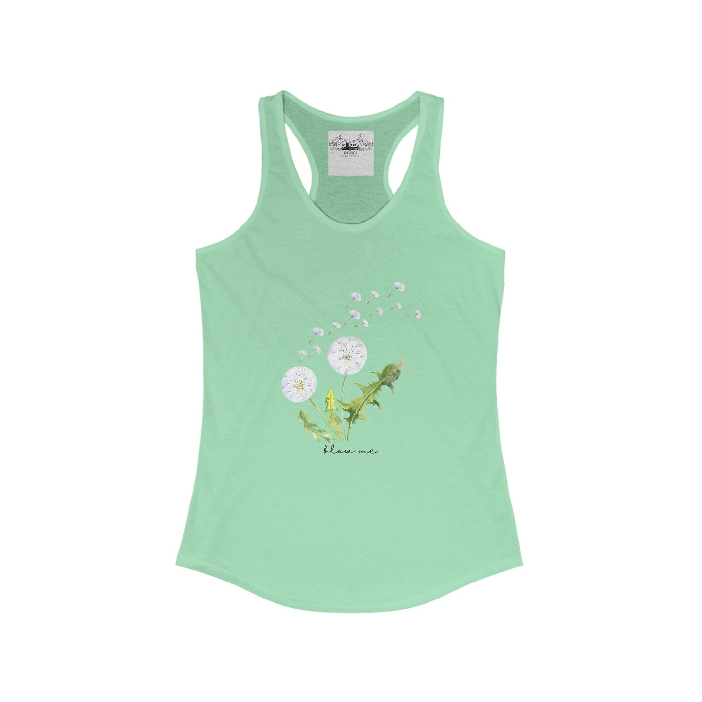 blow me – Women’s Racerback Tank