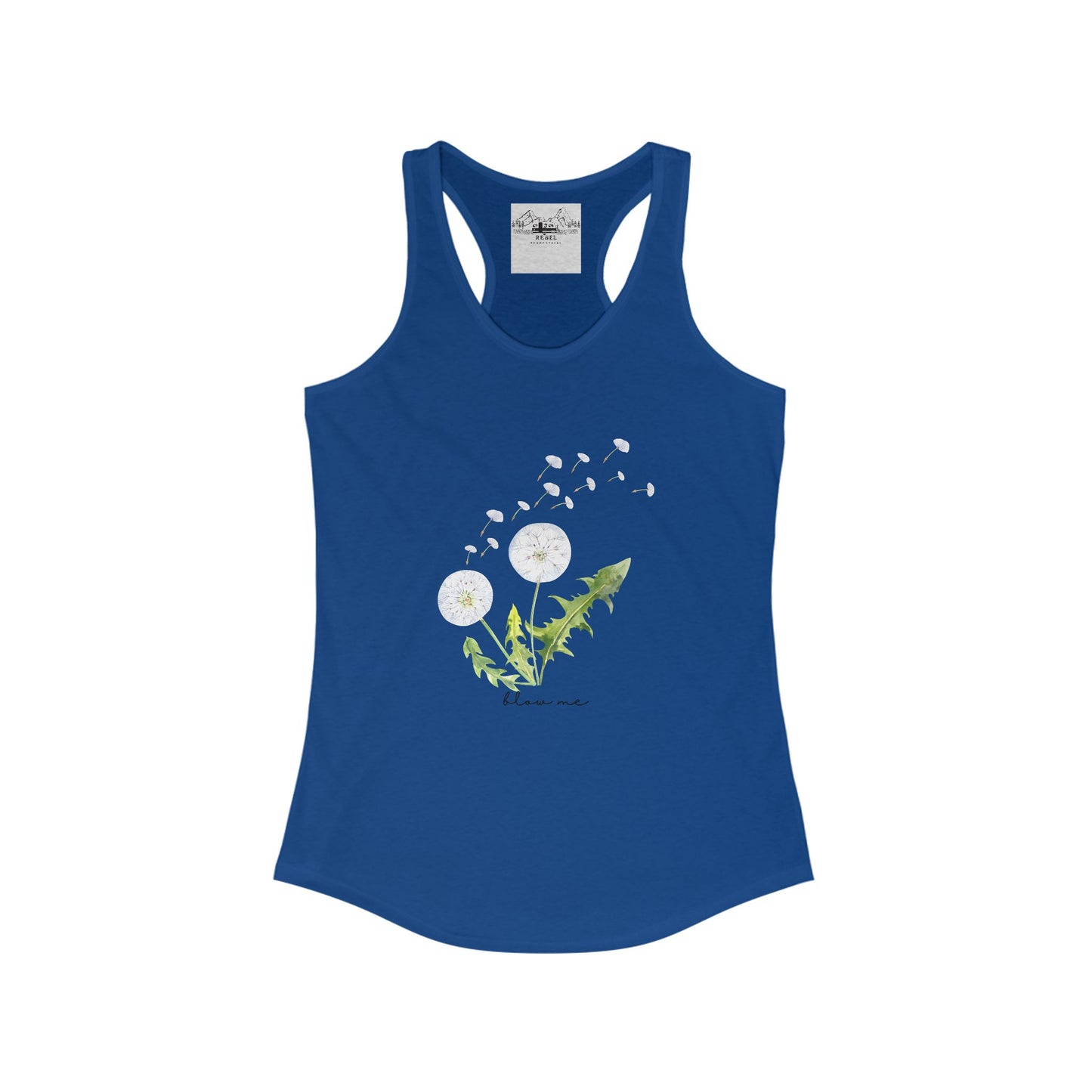 blow me – Women’s Racerback Tank