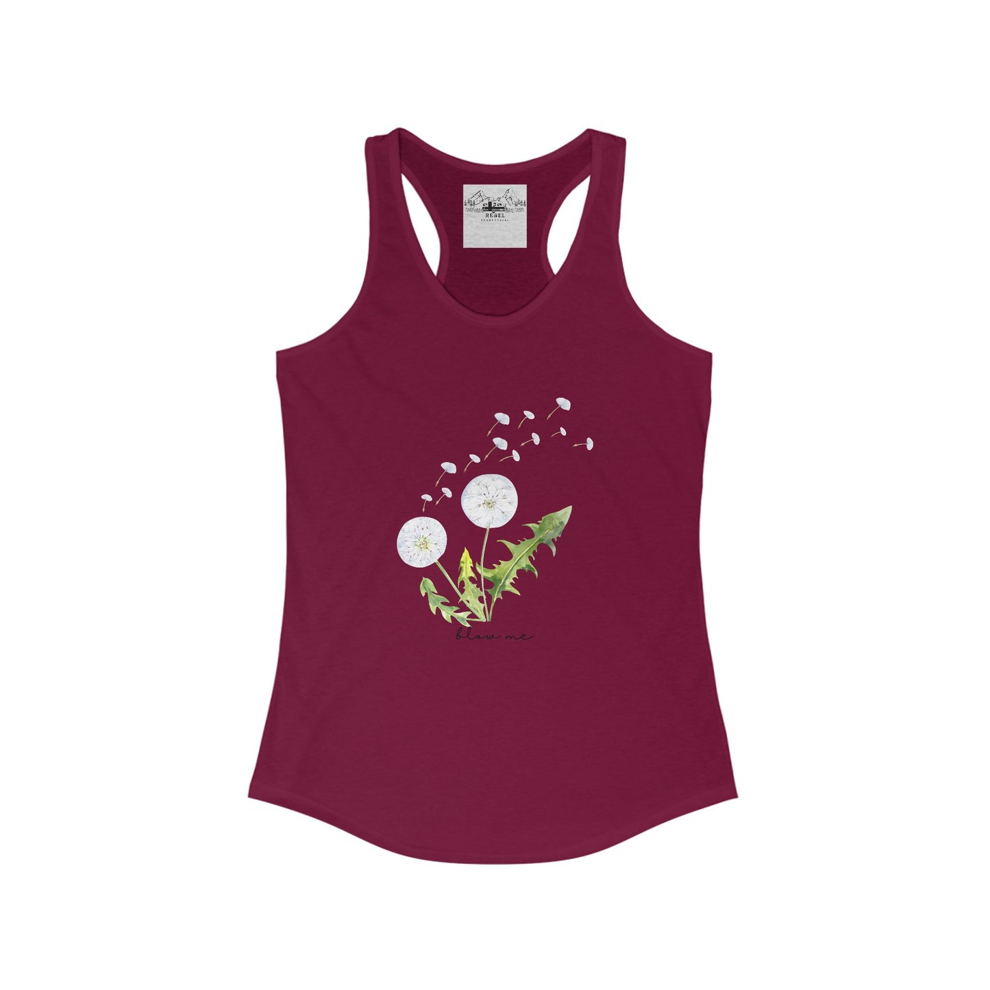 blow me – Women’s Racerback Tank