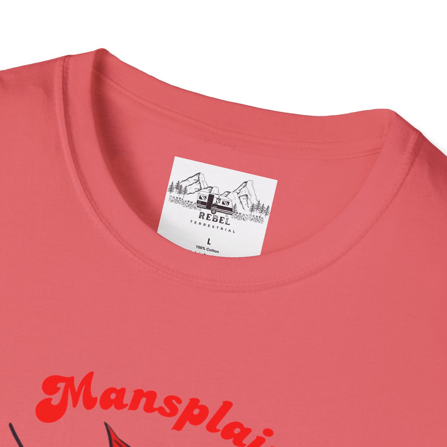 Mansplain Elsewhere - Vintage Feminist T-Shirt