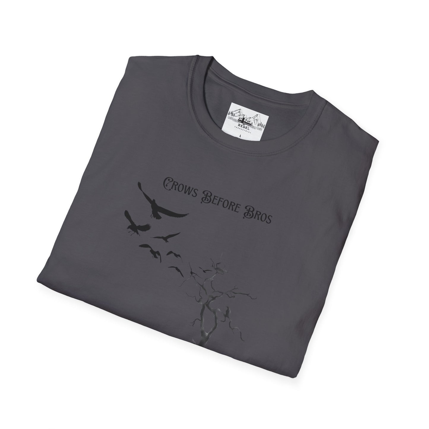 "Crows Before Bros" Unisex Softstyle T-Shirt