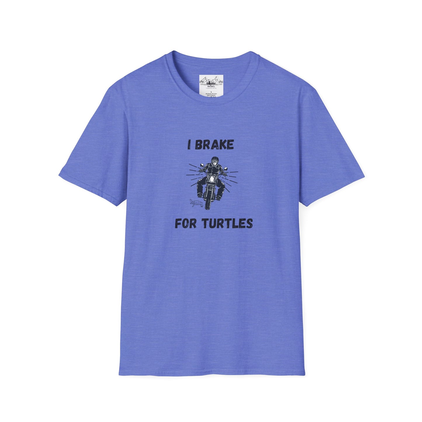 I Brake for Turtles – Funny Motorcycle & Wildlife Awareness Tee